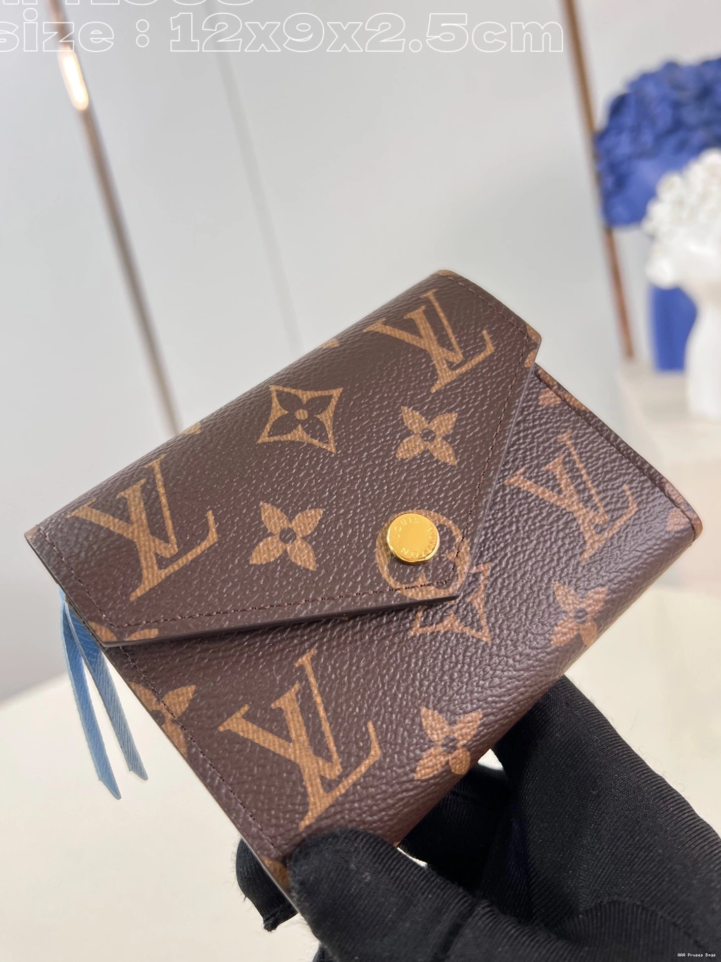 AAA Pruses Bags WALLET-12*9.5*2.5 VUITTON LOUIS cm VICTORINE 0817